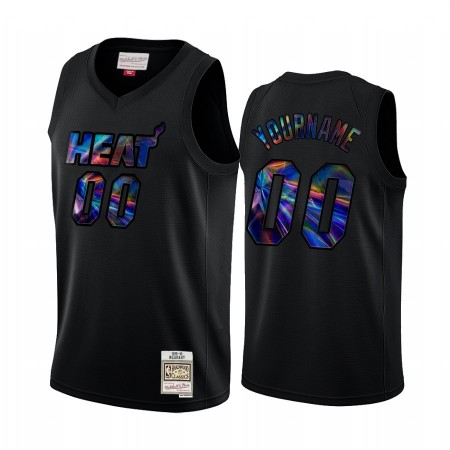 Maillot Basket Miami Heat Personnalisé Iridescent HWC Collection Swingman - Homme
